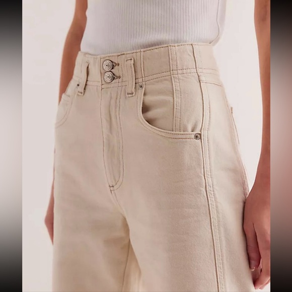 Free People WE THE FREE straight leg jeans NWOT - Picture 3 of 8